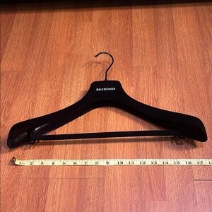 Balenciaga Black Velvet Clothing Hanger